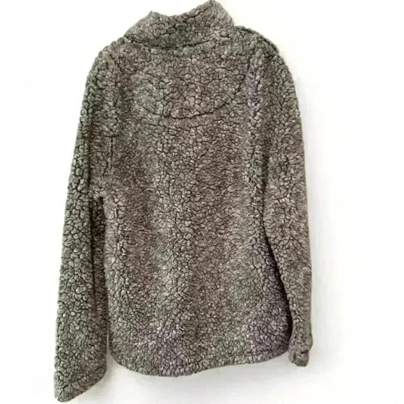 Class Club Boys Sherpa 1/4 Zip Pullover Sweater Gray Size 10-12 - Picture 2 of 4